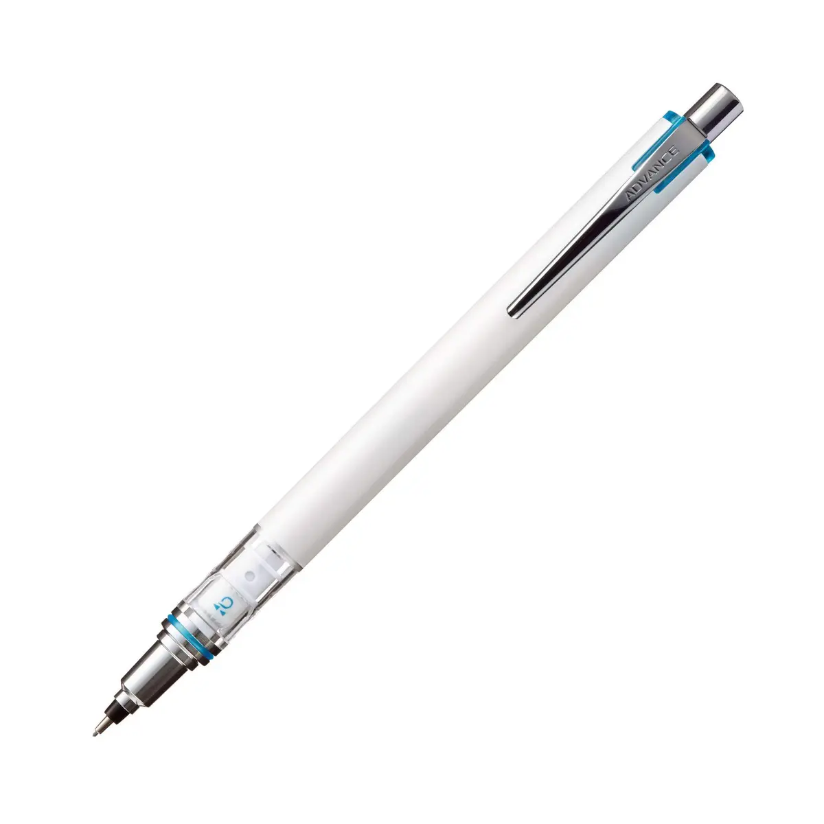 Uni Kuru Toga Advance Mechanical Pencil 0.7mm White | Smooth Ink Flow Writing Instrument - main product image