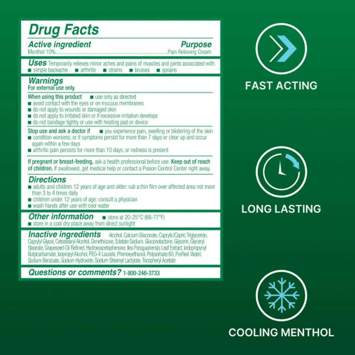 Biofreeze Pain Relief Cream 25ml (0.811 Fl Oz) | Cooling Menthol for Muscle & Joint Pain - view 7