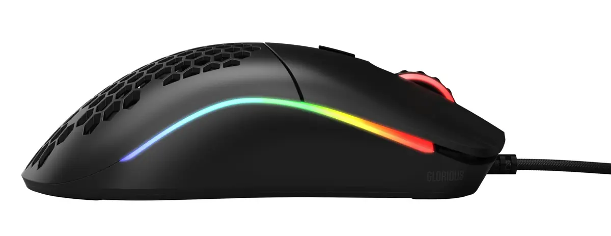 Glorious Model O Wired Gaming Mouse 67g | Superlight Honeycomb Design, RGB, Pixart 3360 Sensor, Ambidextrous - Matte Black - view 5