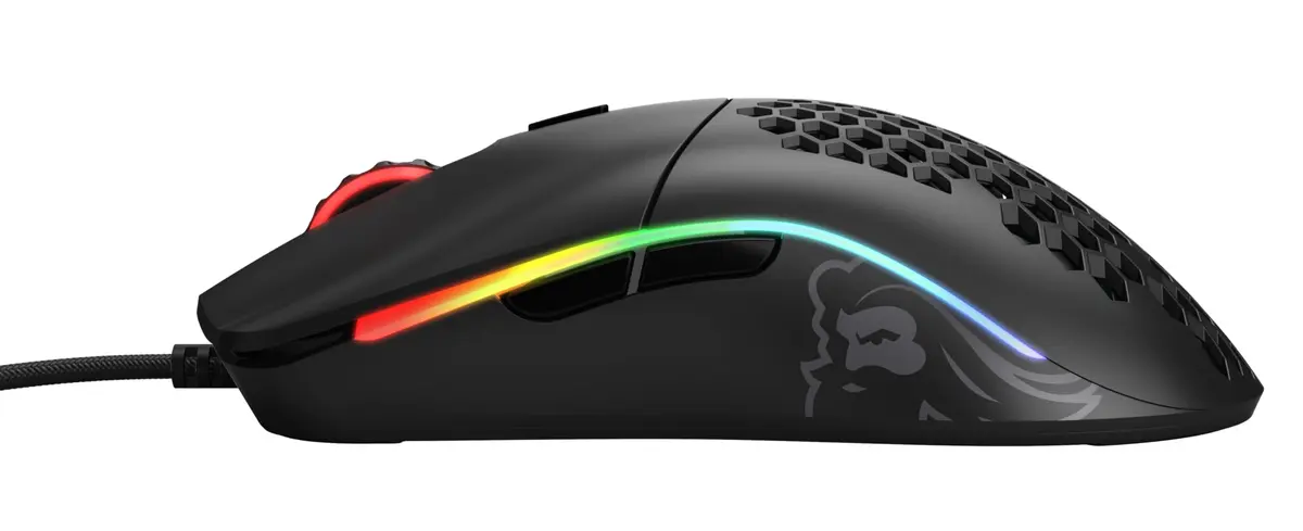 Glorious Model O Wired Gaming Mouse 67g | Superlight Honeycomb Design, RGB, Pixart 3360 Sensor, Ambidextrous - Matte Black - view 4