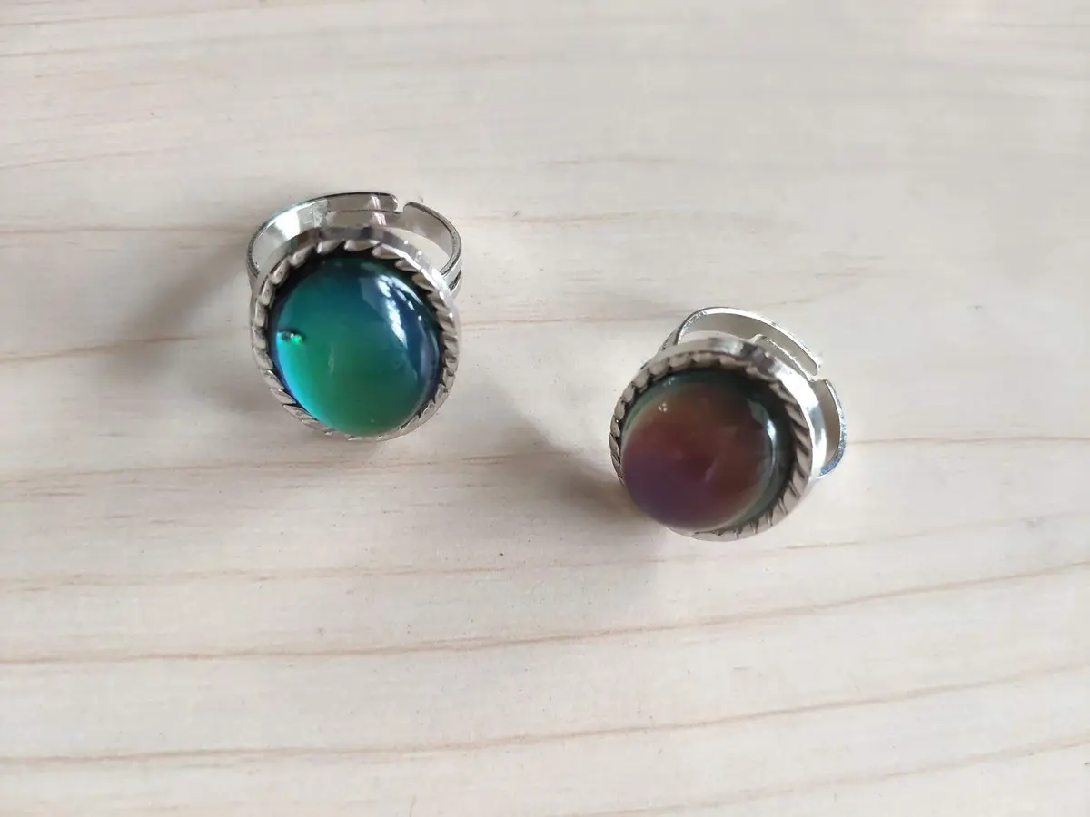 Carykon Classic Oval Mood Ring Adjustable Size | Color-Changing Magic for Lovers & Friends - view 6