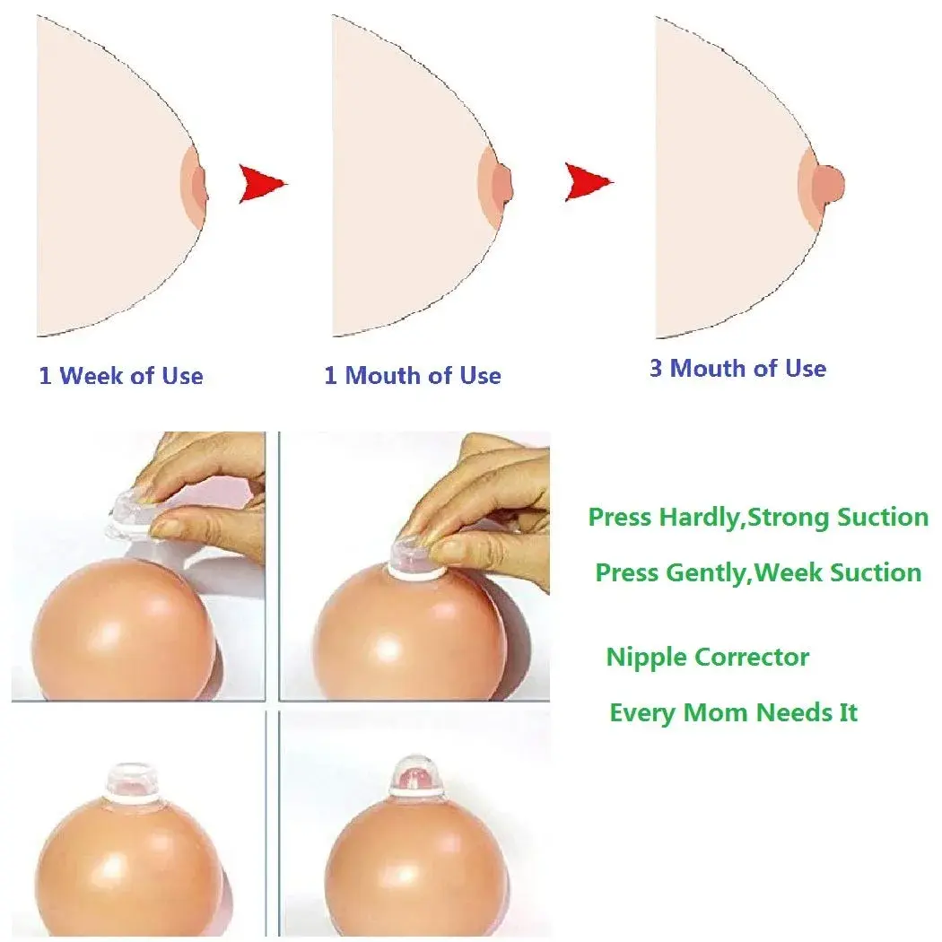 Finever Nipple Corrector for Flat Inverted Nipples | 1 Pair (Clear) - view 3