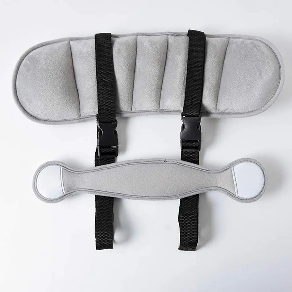 LETTON Adjustable Child Head Support Pillow for Car Seats, Toddler & Infant Headrest | 21 x 17 inches (Grey) - view 5
