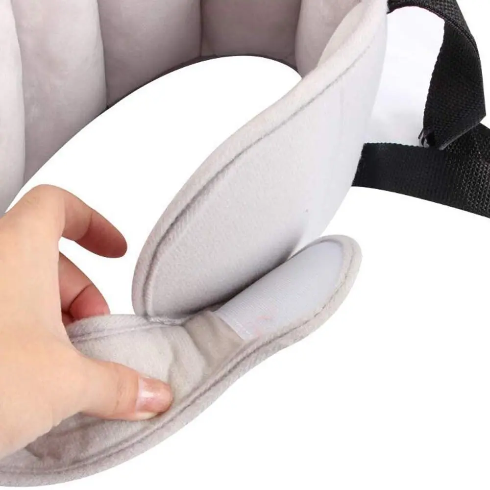 LETTON Adjustable Child Head Support Pillow for Car Seats, Toddler & Infant Headrest | 21 x 17 inches (Grey) - view 6