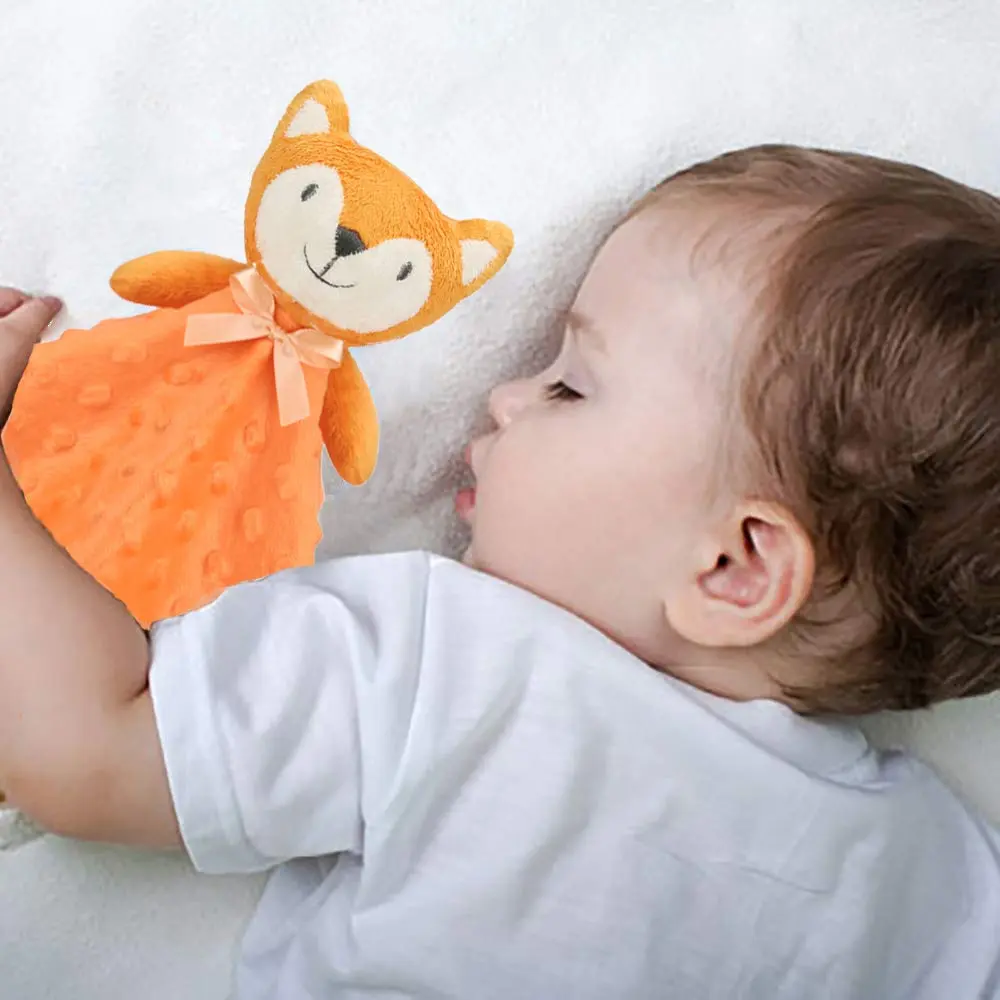 Pro Goleem Fox Security Blanket 40cm x 40cm (16" x 16") | Soft Baby Lovey for Newborns & Toddlers - view 2