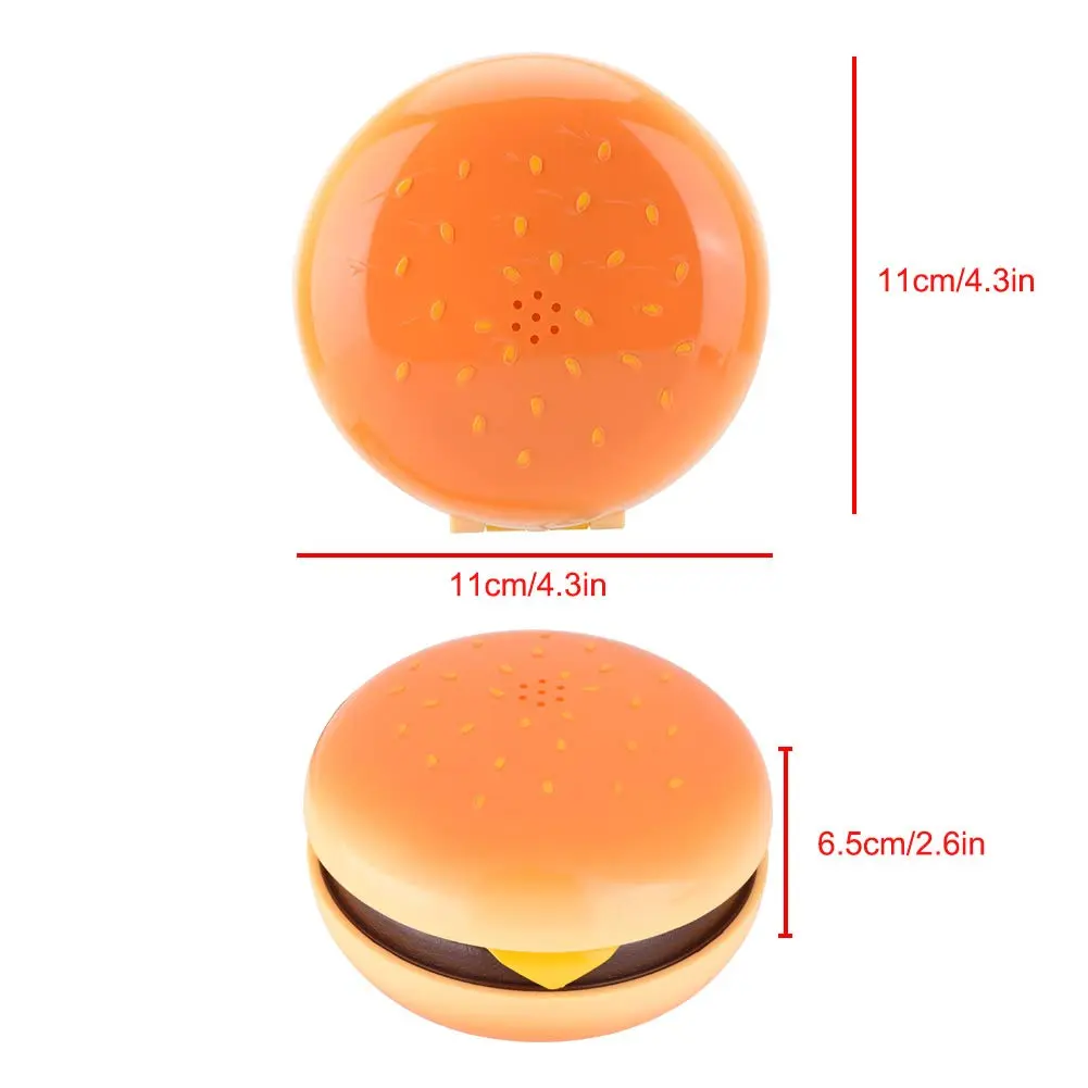 Zerone Hamburger Phone | Novelty Retro Landline with Voice Dial & Flash Function (11x11x6.5cm, 288g) - view 6