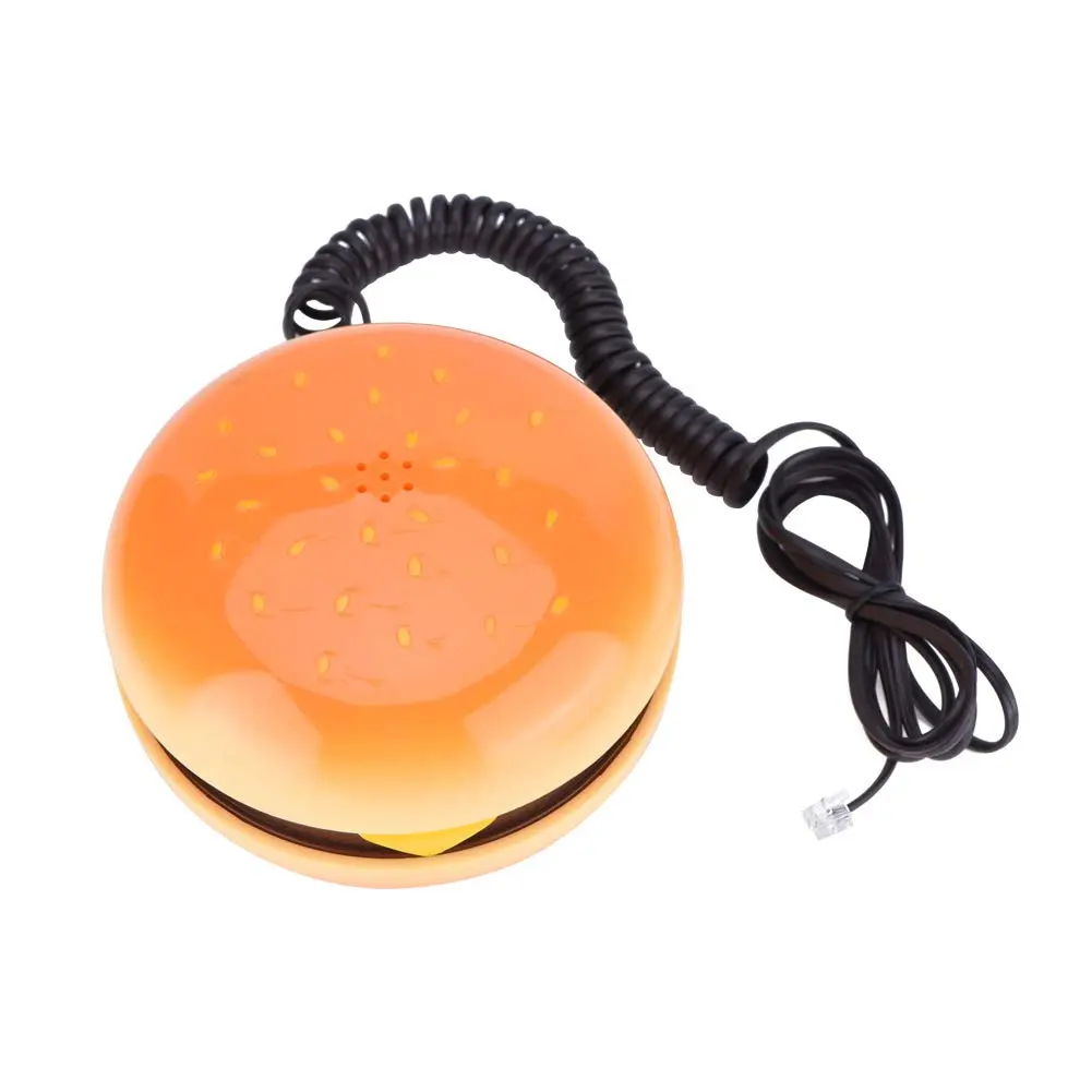 Zerone Hamburger Phone | Novelty Retro Landline with Voice Dial & Flash Function (11x11x6.5cm, 288g) - view 7