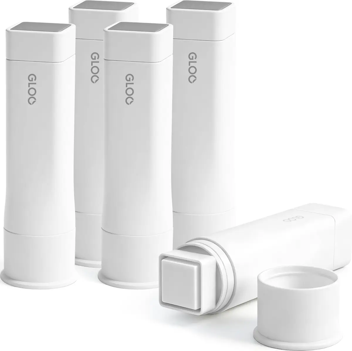 Kokuyo Gloo Square Glue Stick Firm Stick Small Size 22g (0.78oz) Pack of 5 | Strong Adhesive for Paper Crafts - main product image