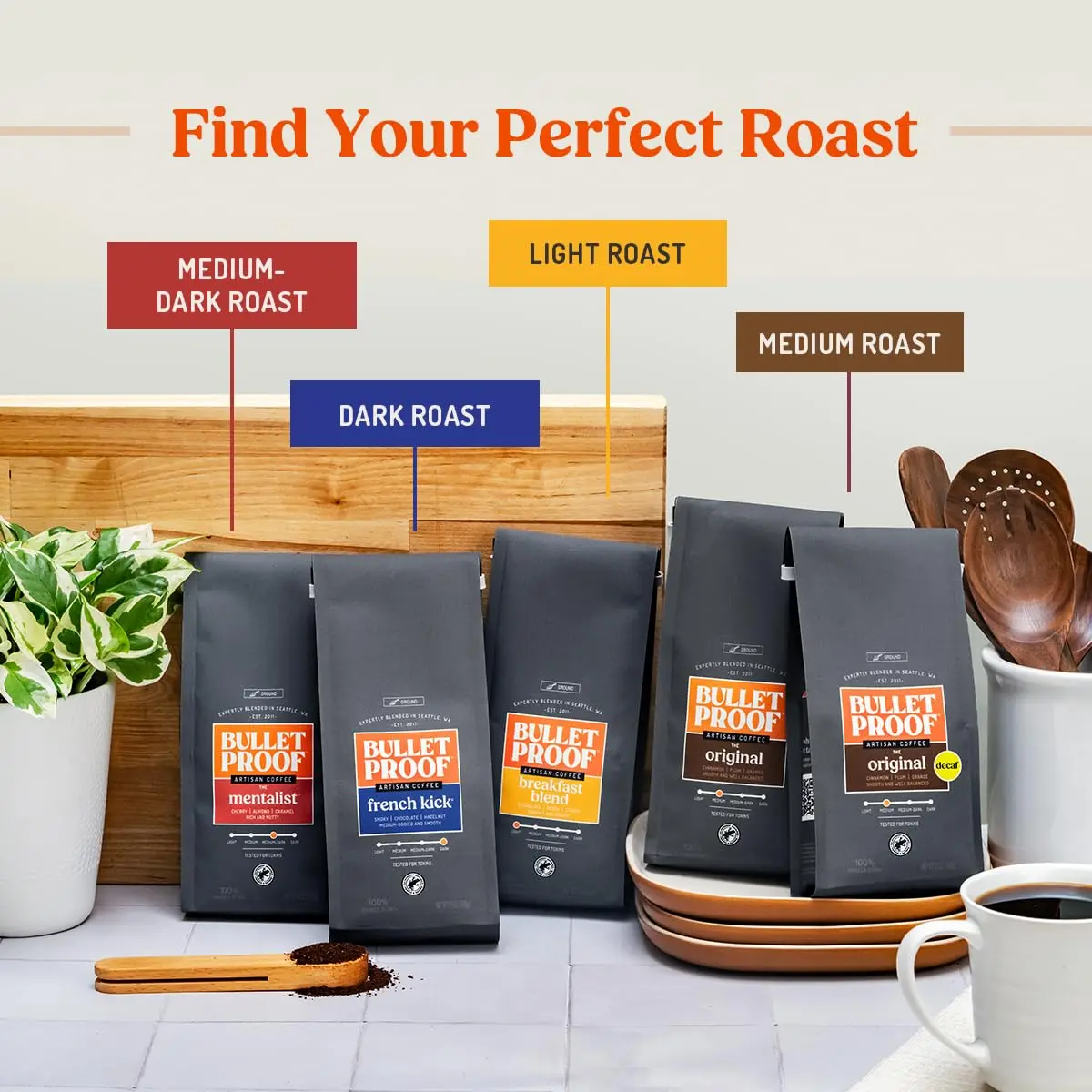 Bulletproof French Kick Dark Roast Single-Serve Pods 24 Count | Premium Coffee with Rich Smoky Flavor - view 6