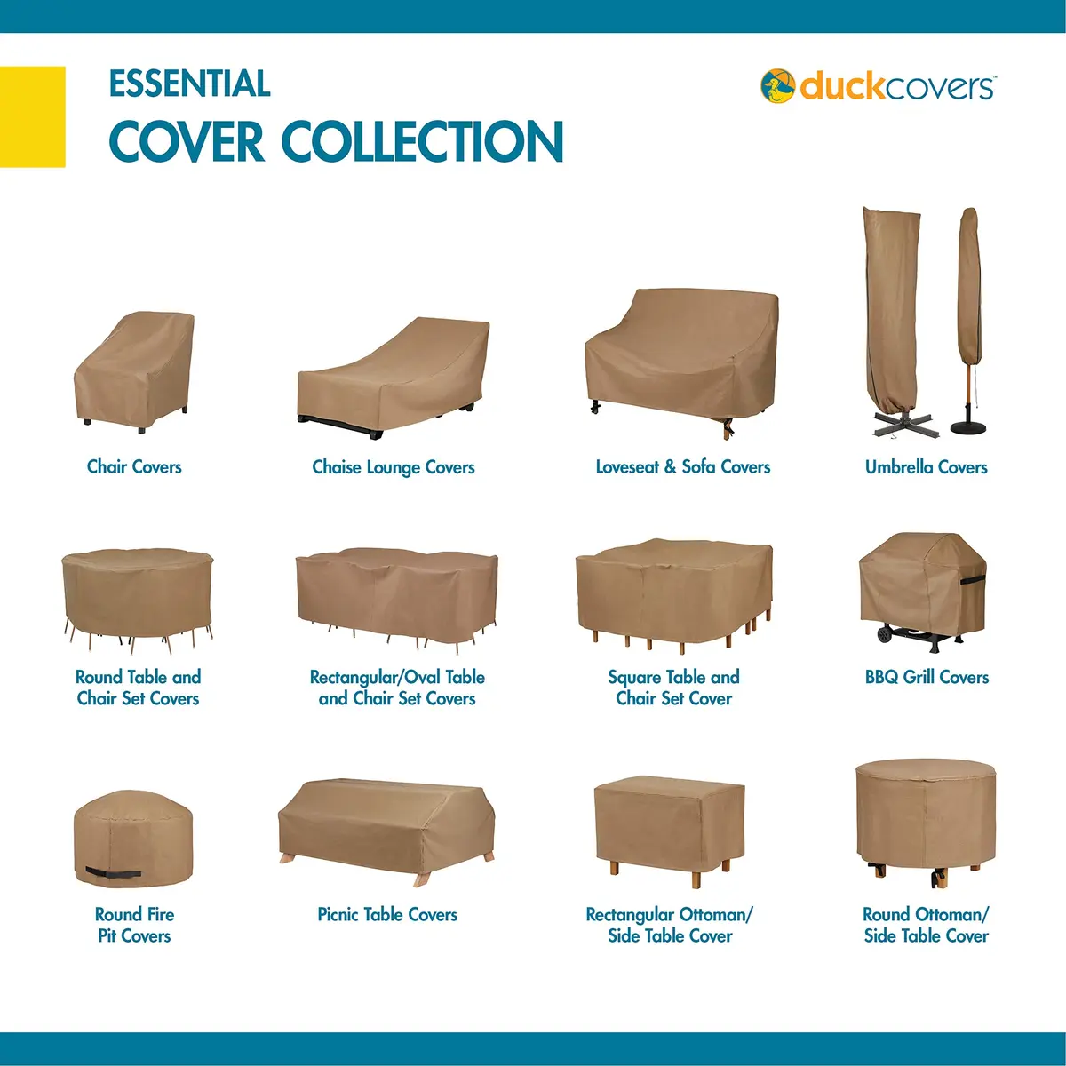 Duck Covers Essential Water-Resistant 90 Inch Canopy Swing Cover | Outdoor Swing Cover with Ultrasonic Welded Seams - view 7