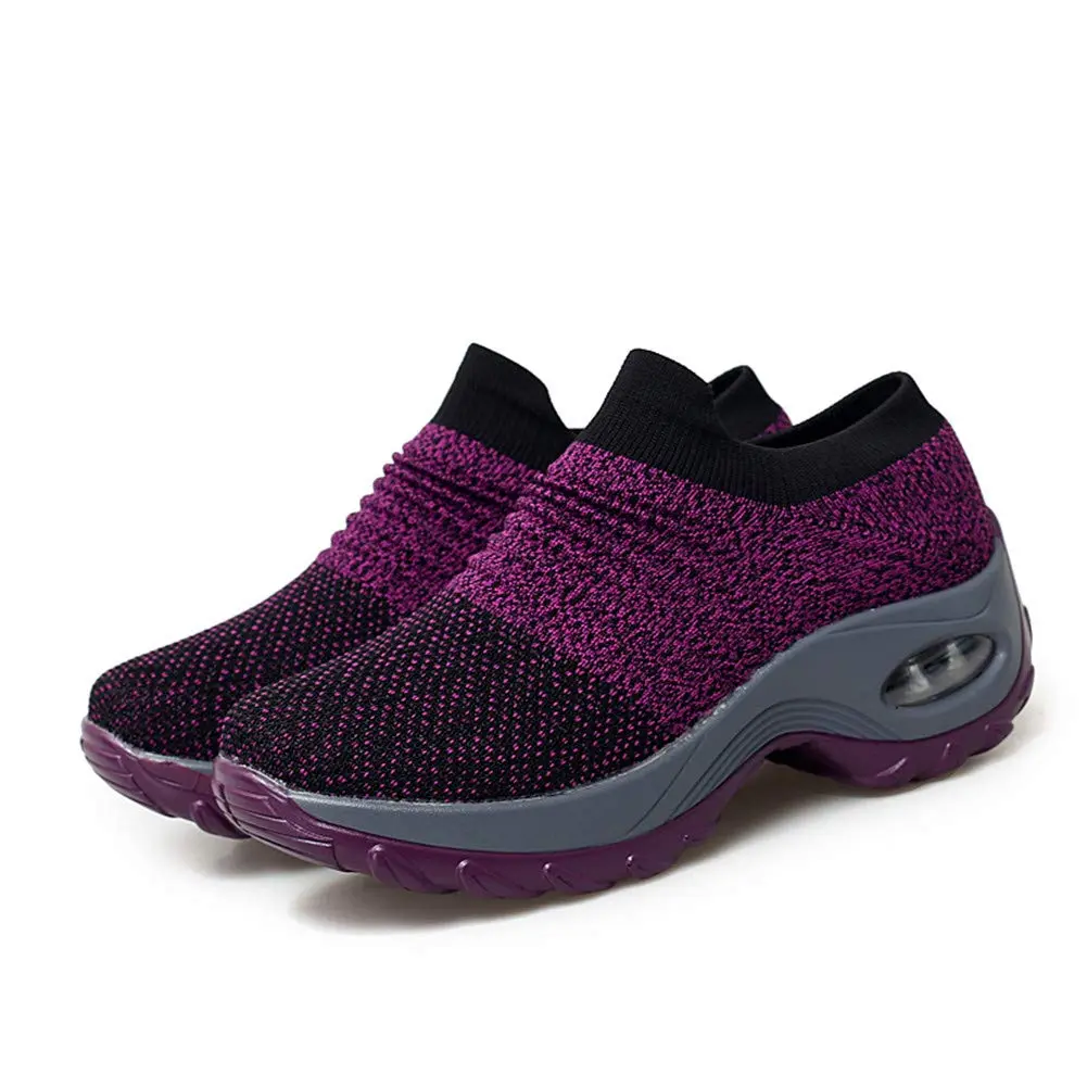 LEADER SHOW Women's Slip-On Shoes 5 | Casual Comfort with Platform Heel - view 2