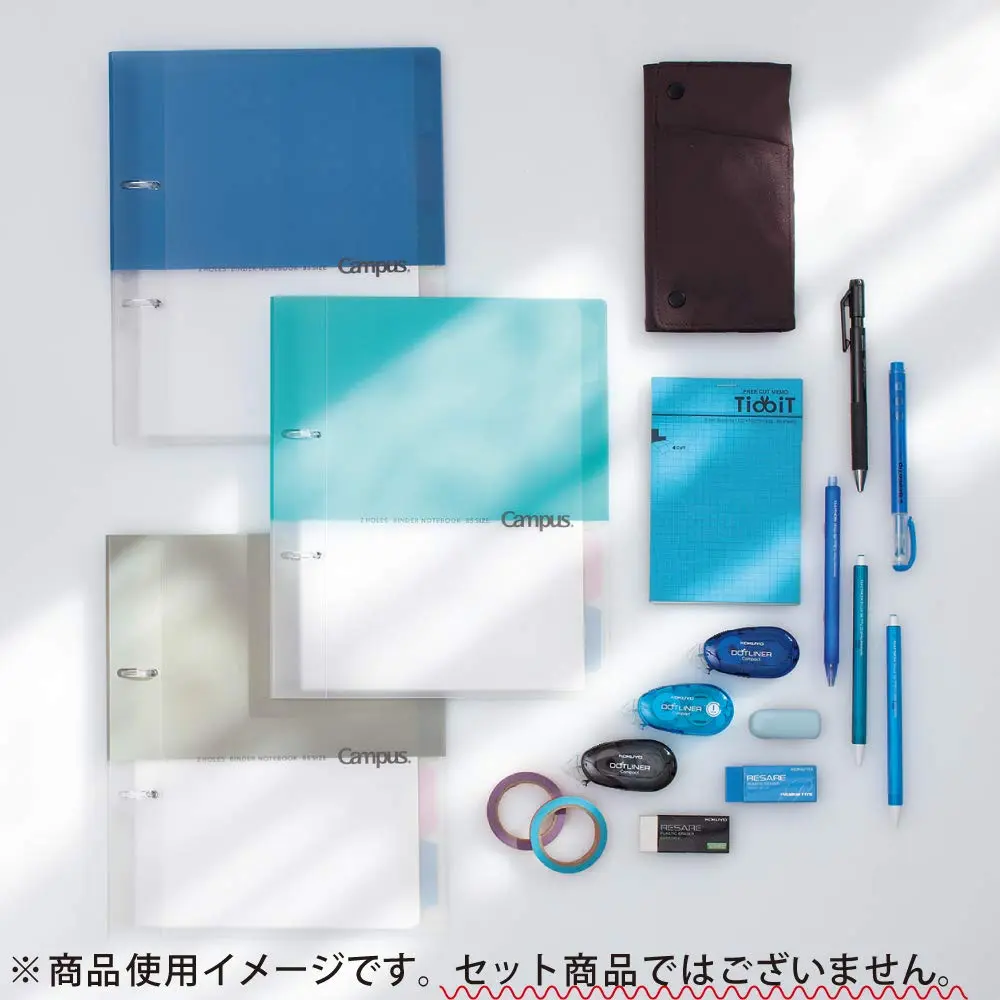 Kokuyo Campus 2-Ring Loose Leaf Binder B5 Pink | Stores 100 Sheets with Dividers - view 10