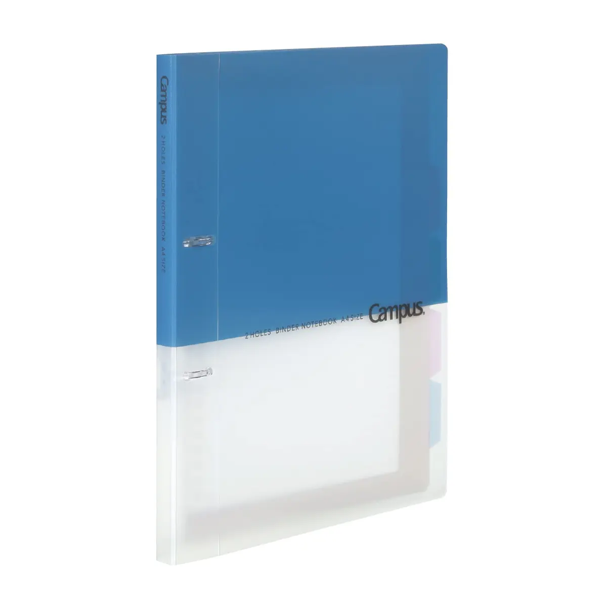 KOKUYO Campus 2-Ring Loose Leaf Binder, A4, 2 Holes, 100 Sheets Capacity, Blue | Imported Japanese Stationery for Students - main product image