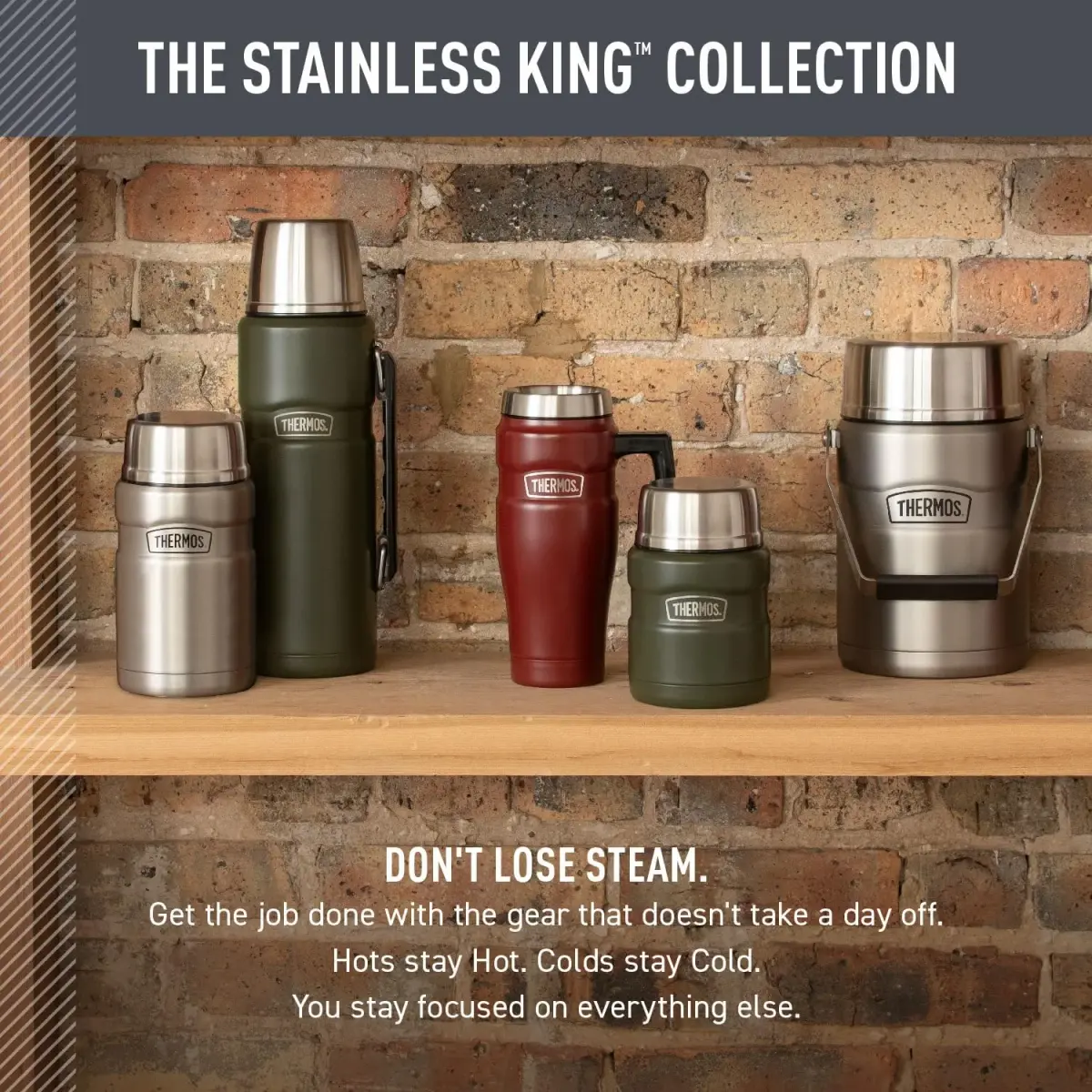 THERMOS Stainless King Travel Mug with Handle 16oz (473ml) | Leak-Proof, Dishwasher Safe - view 6