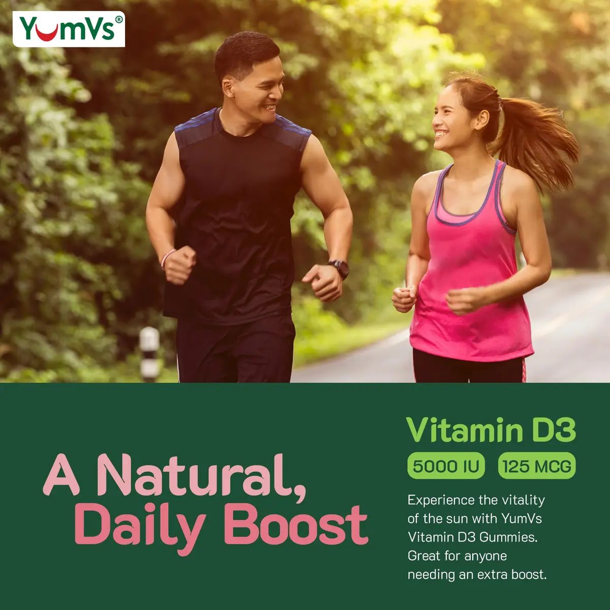 YUM-V'S Vitamin D3 Gummies 5000 IU 125mcg | Support Immune & Bone Health, Non-GMO, Gluten-Free (60 Count) - view 6