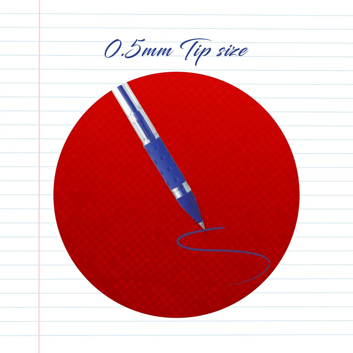 Cello Gripper Ball Pen Set Blue 25 Count (Pack of 25) | Smooth Ink Flow - view 9
