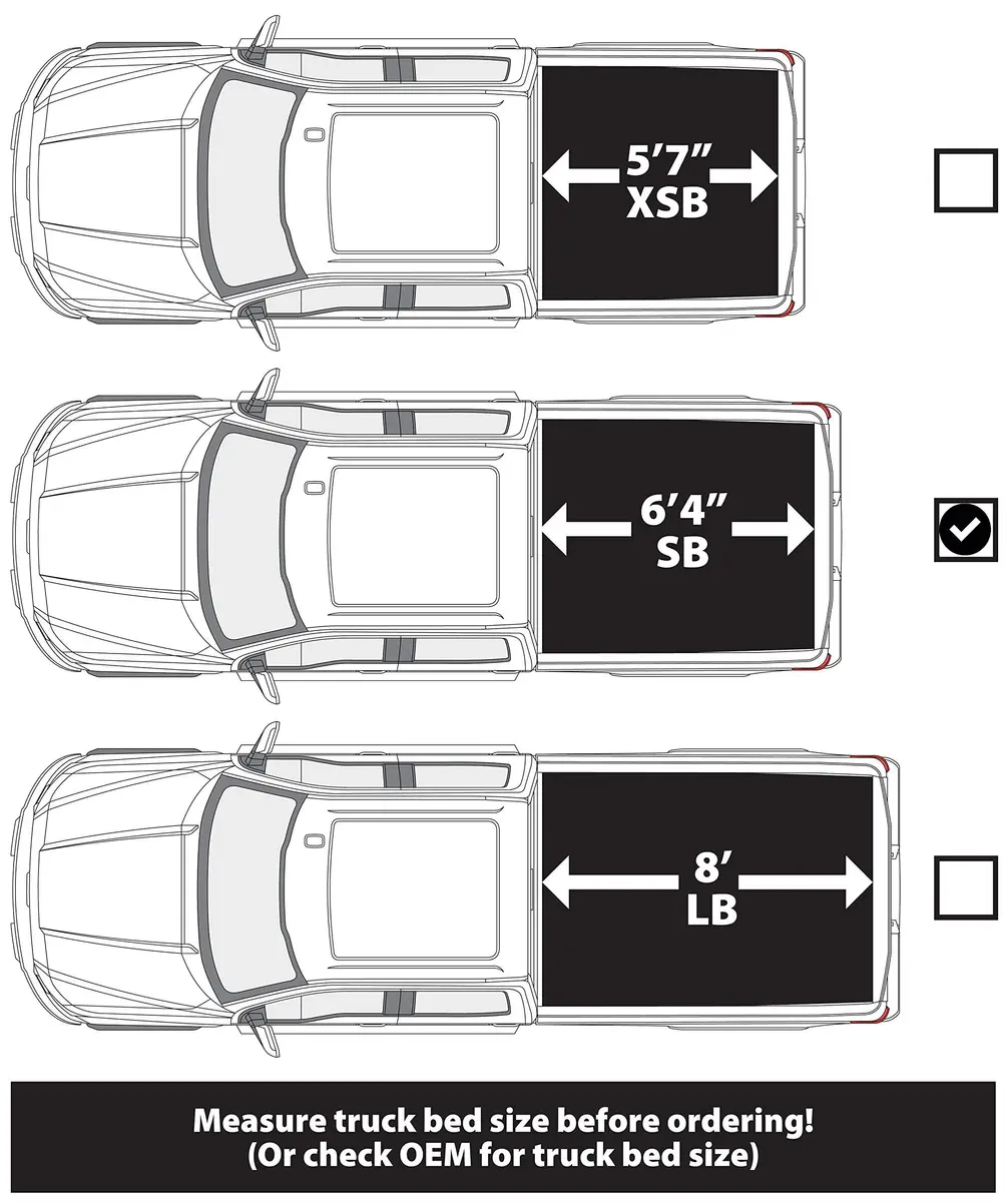 LEER Latitude | Fits 2019-2025 Ram with 6.4 ft Bed | Soft Tri-Fold Truck Bed Cover - view 4