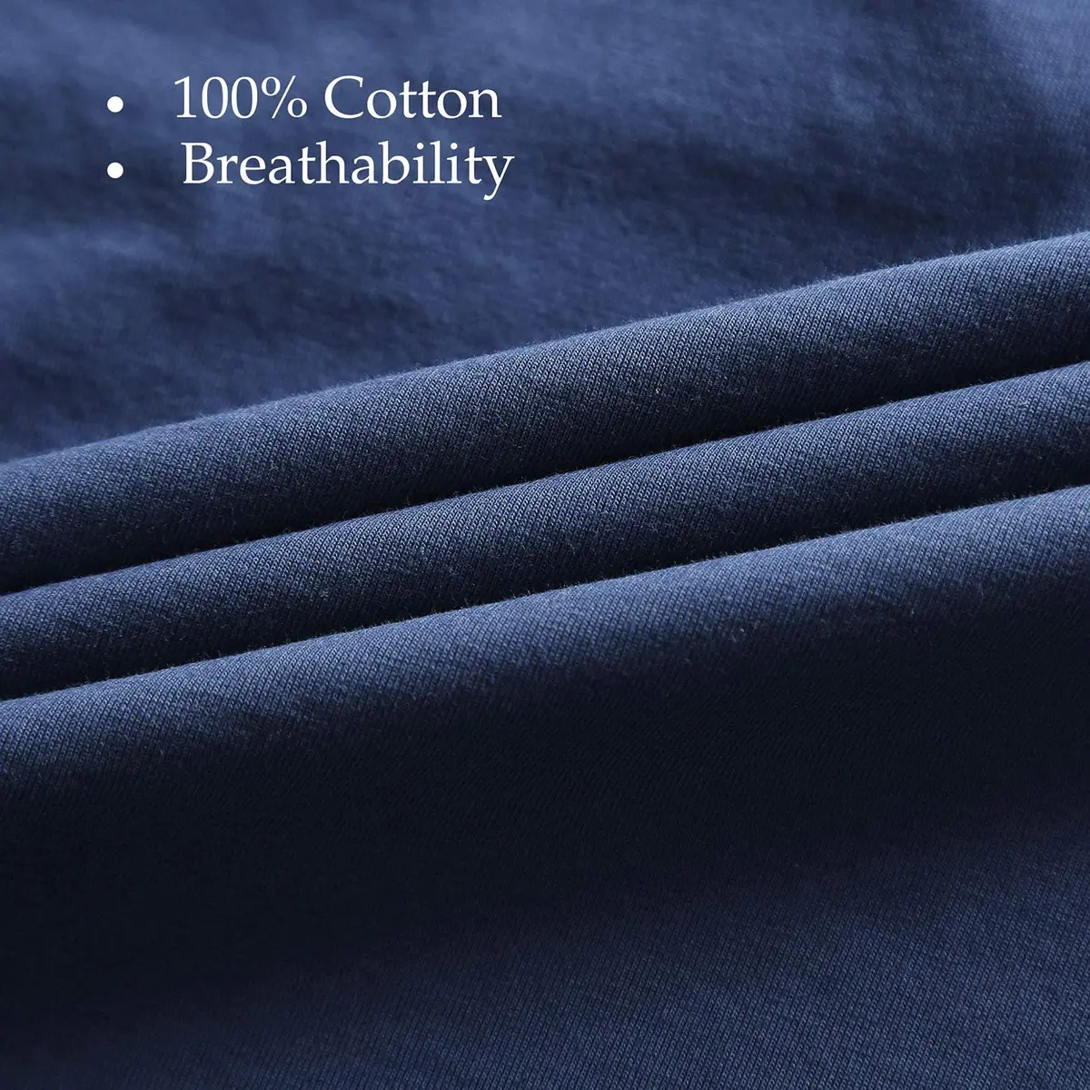 Zecmos Men's Royal Blue V Neck T-Shirt Slim Fit 100% Cotton | Muscle Fit Undershirt - view 6