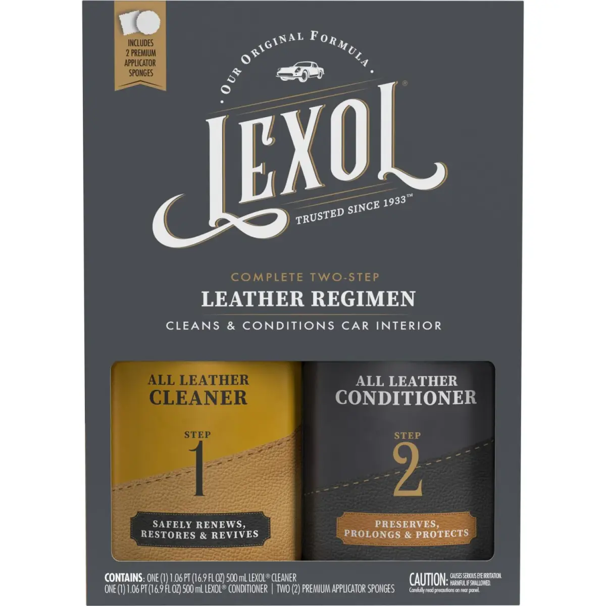 Lexol Leather Cleaner & Conditioner Kit | 473ml (16 Fl Oz) Each - view 7