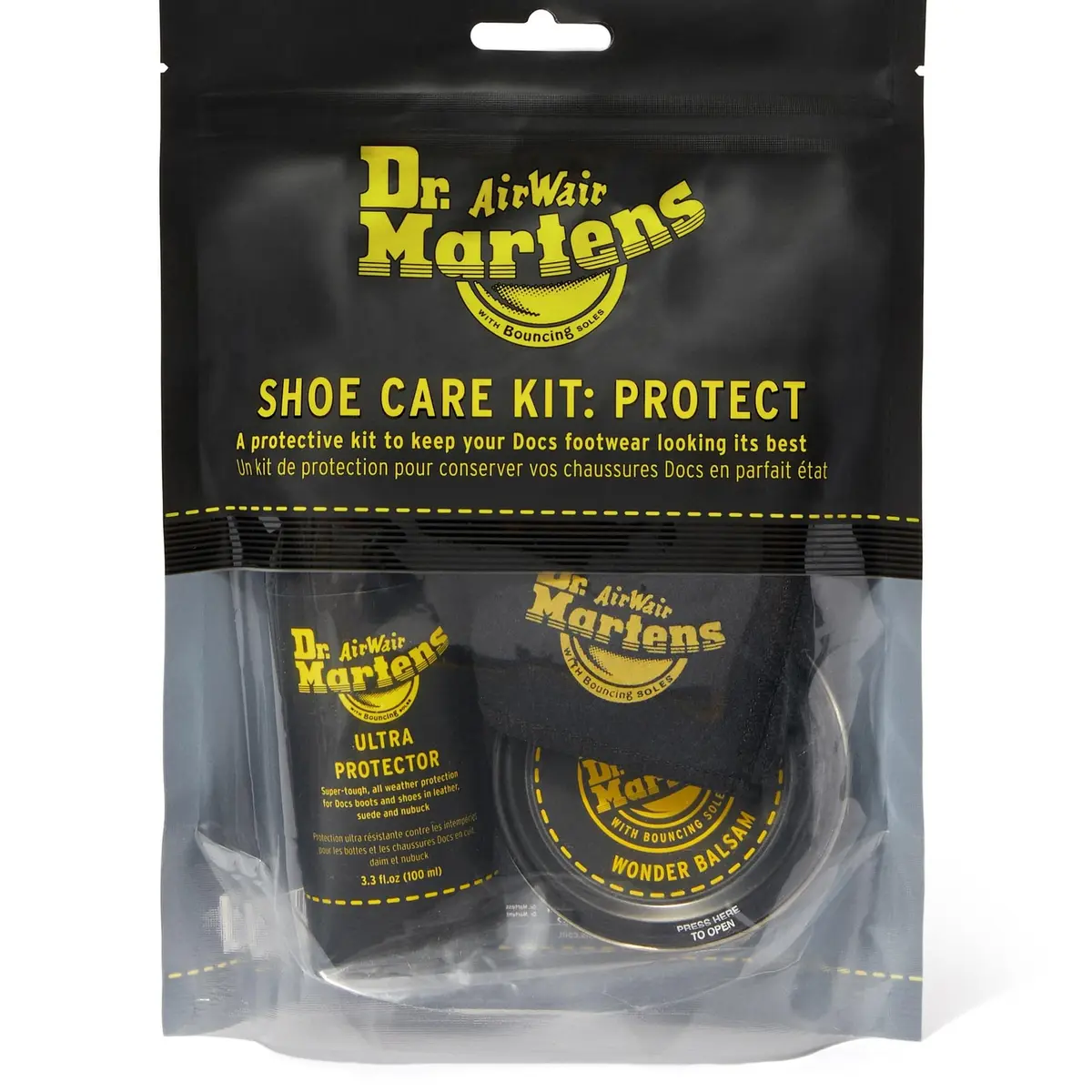 Dr. Martens Shoe Care Kit, Black | Leather Nourishing & Protection Set, One Size - main product image