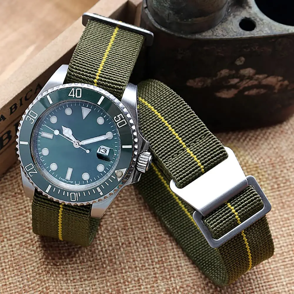 NIBD Watch Band with Elastic Nylon Strap 20/21/22mm | Military Army Style, Durable & Water-Resistant - view 8