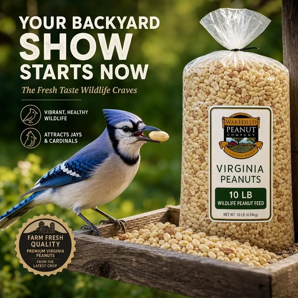 Wakefield Virginia Peanuts Animal Grade Raw Wildlife Peanuts, 10 LBS | Unsalted, Shelled & High Energy for Wildlife in India - view 2