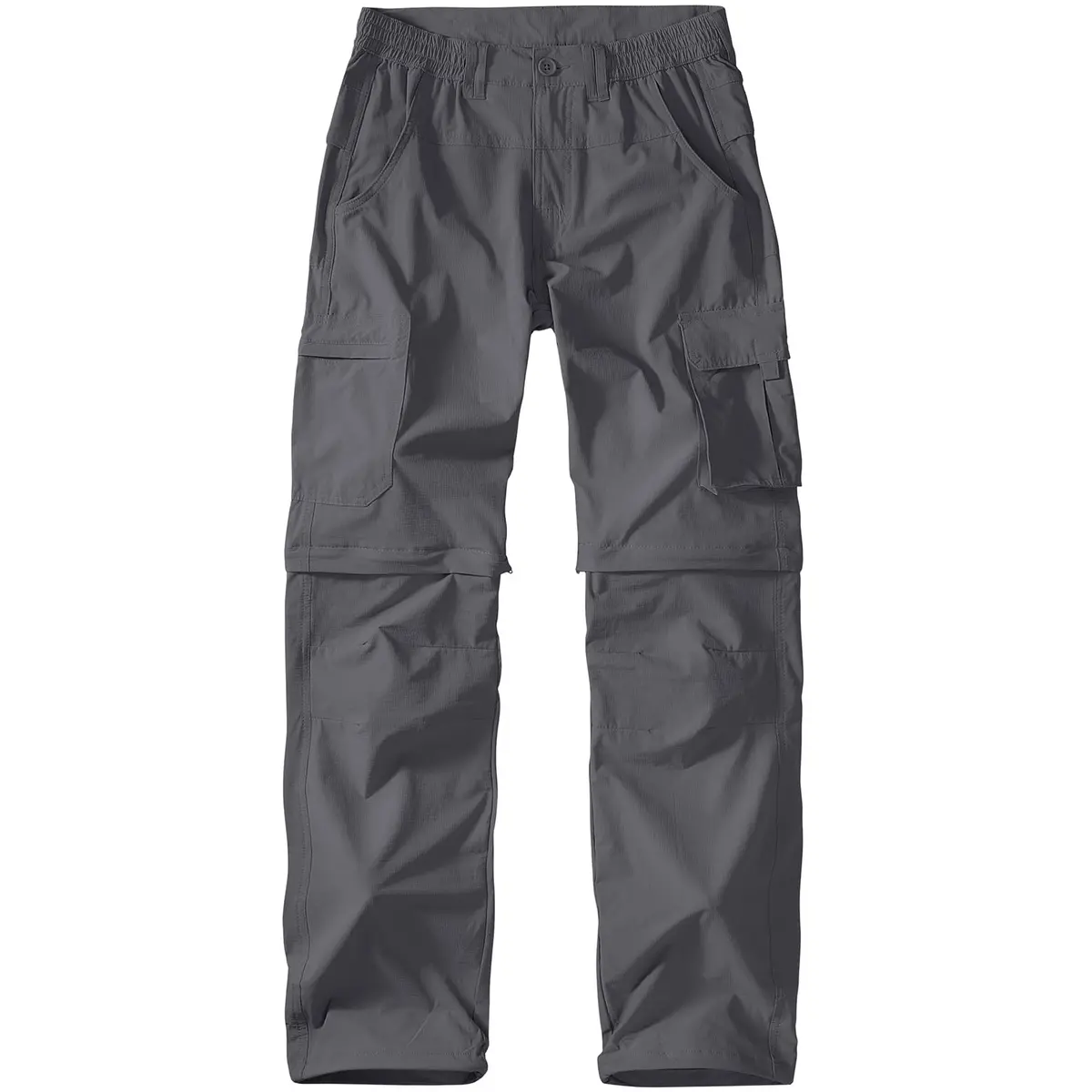 linlon Men's Quick Dry Convertible Hiking Pants with UPF 50+ Sun Protection, Grey, 30 (76 cm) | Lightweight & Breathable Cargo Trousers - view 2