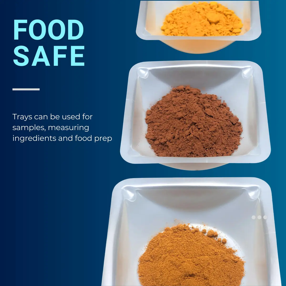 Pure Ponta 100mL Weigh Boats (125 Pack) | Antistatic Polystyrene Lab Trays for Powder Measuring - view 6