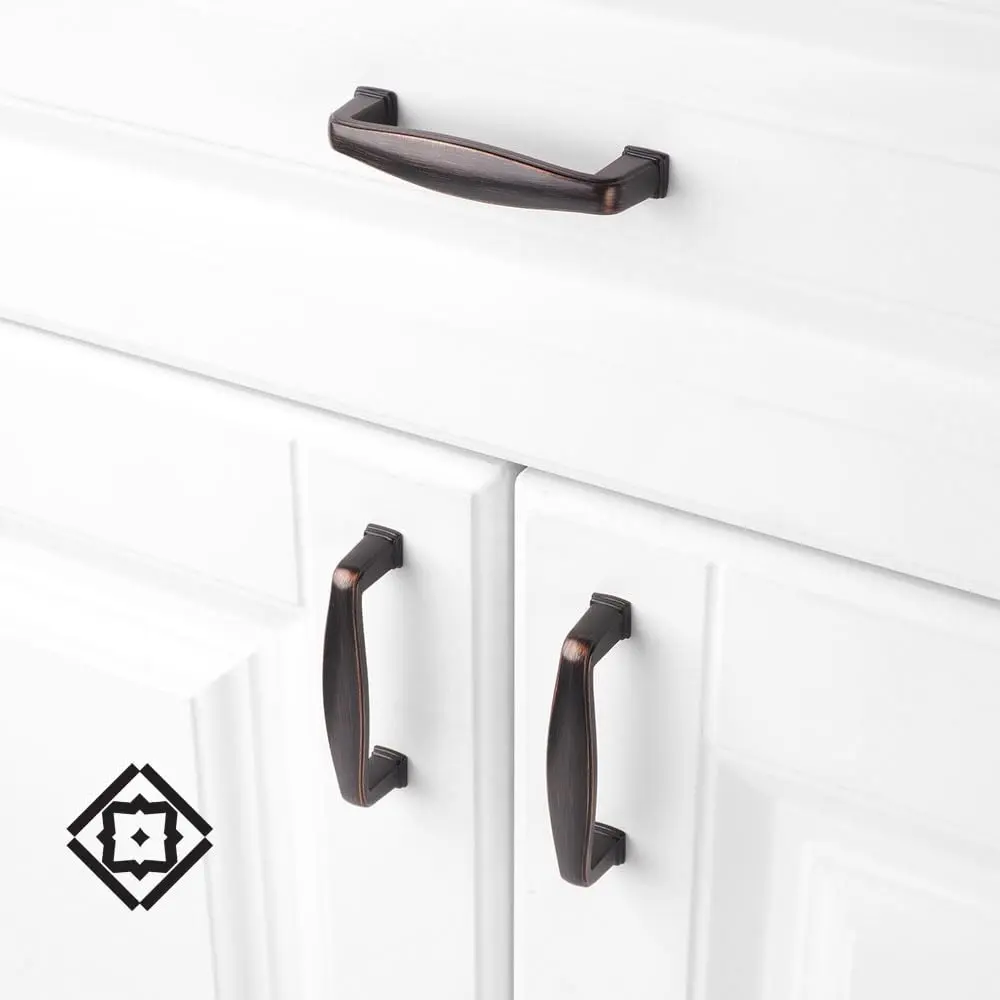 KOOFIZO 10 Pack 3 in Oil Rubbed Bronze Cabinet Pulls | Solid Metal Handles for Kitchen & Furniture - view 4