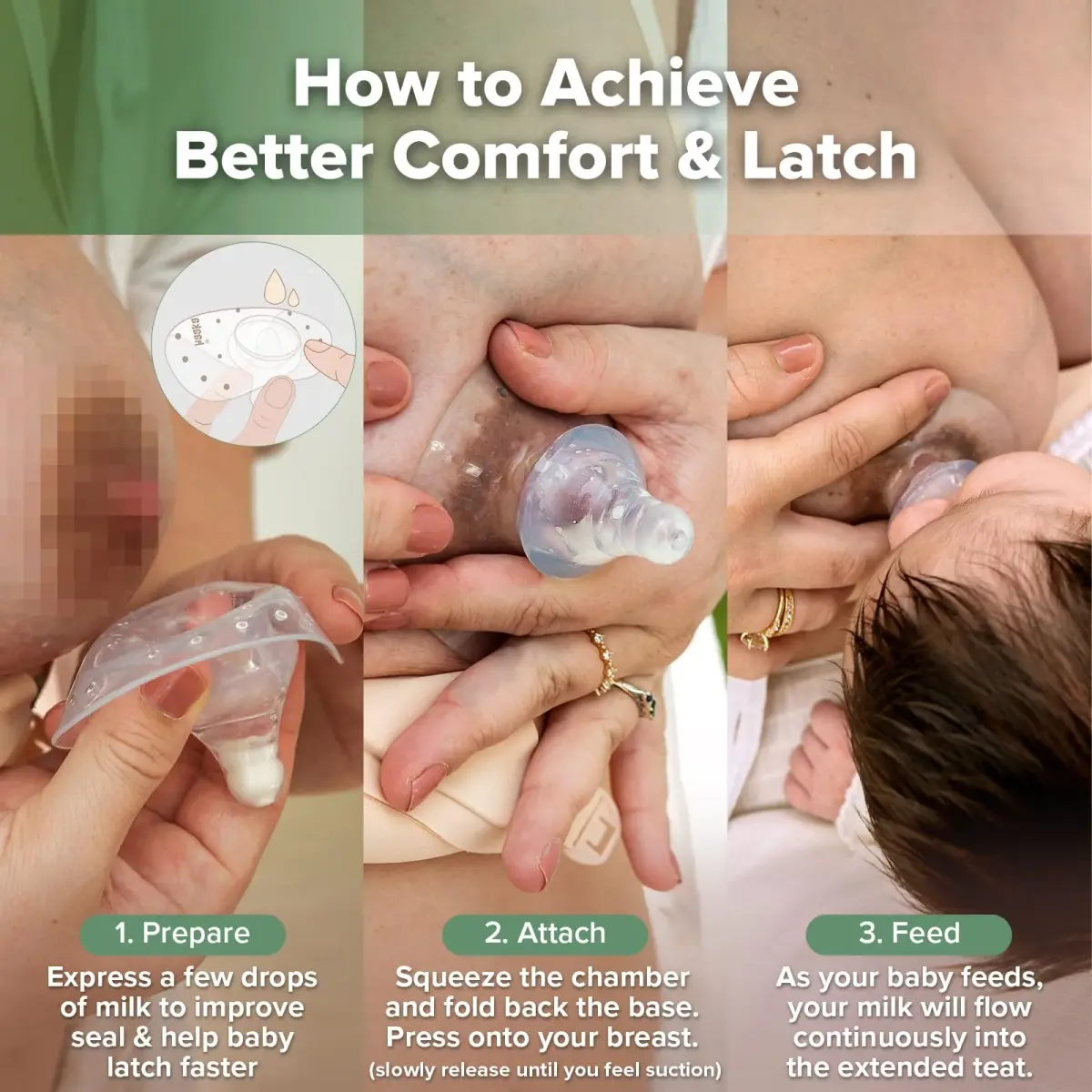 haakaa Silicone Nipple Shields for Breastfeeding (1 Count) | BPA-Free for Latch Difficulties & Sore Nipples - view 6
