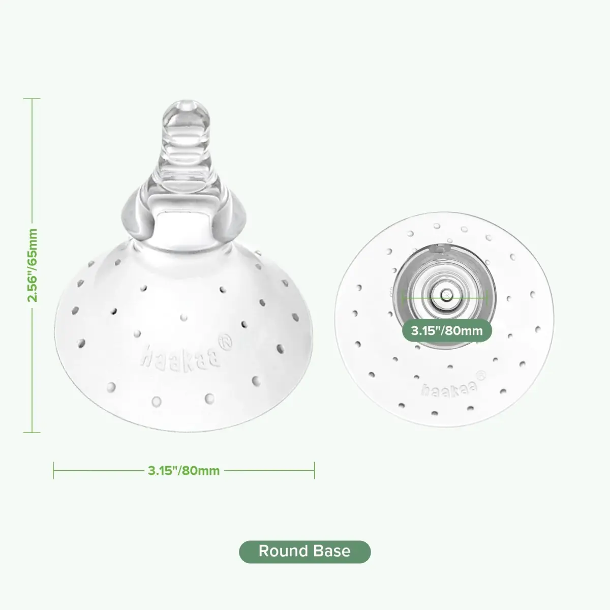 haakaa Silicone Nipple Shields for Breastfeeding (1 Count) | BPA-Free for Latch Difficulties & Sore Nipples - view 8