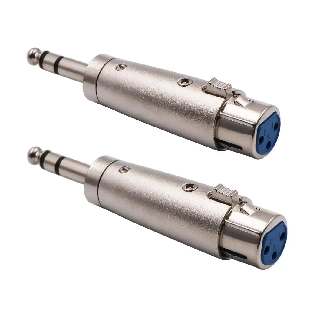 WYMECT XLR Female to 1/4 Inch TRS Stereo Male Adapter 2 Pack | Balanced Audio Connector for Studio & Stage - main product image
