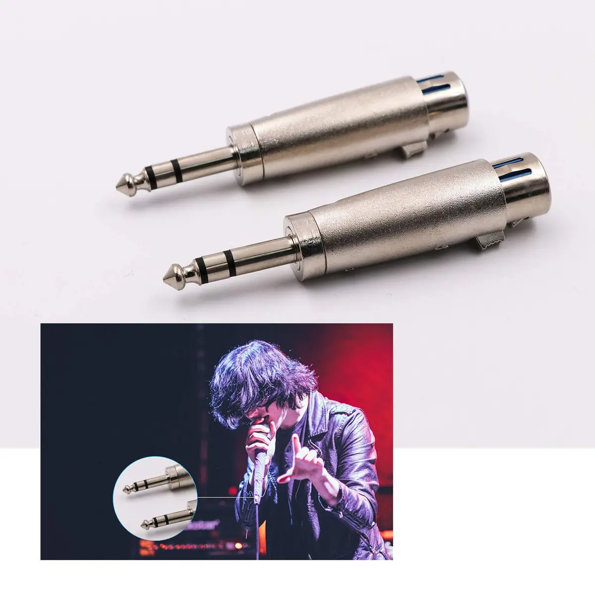 WYMECT XLR Female to 1/4 Inch TRS Stereo Male Adapter 2 Pack | Balanced Audio Connector for Studio & Stage - view 5