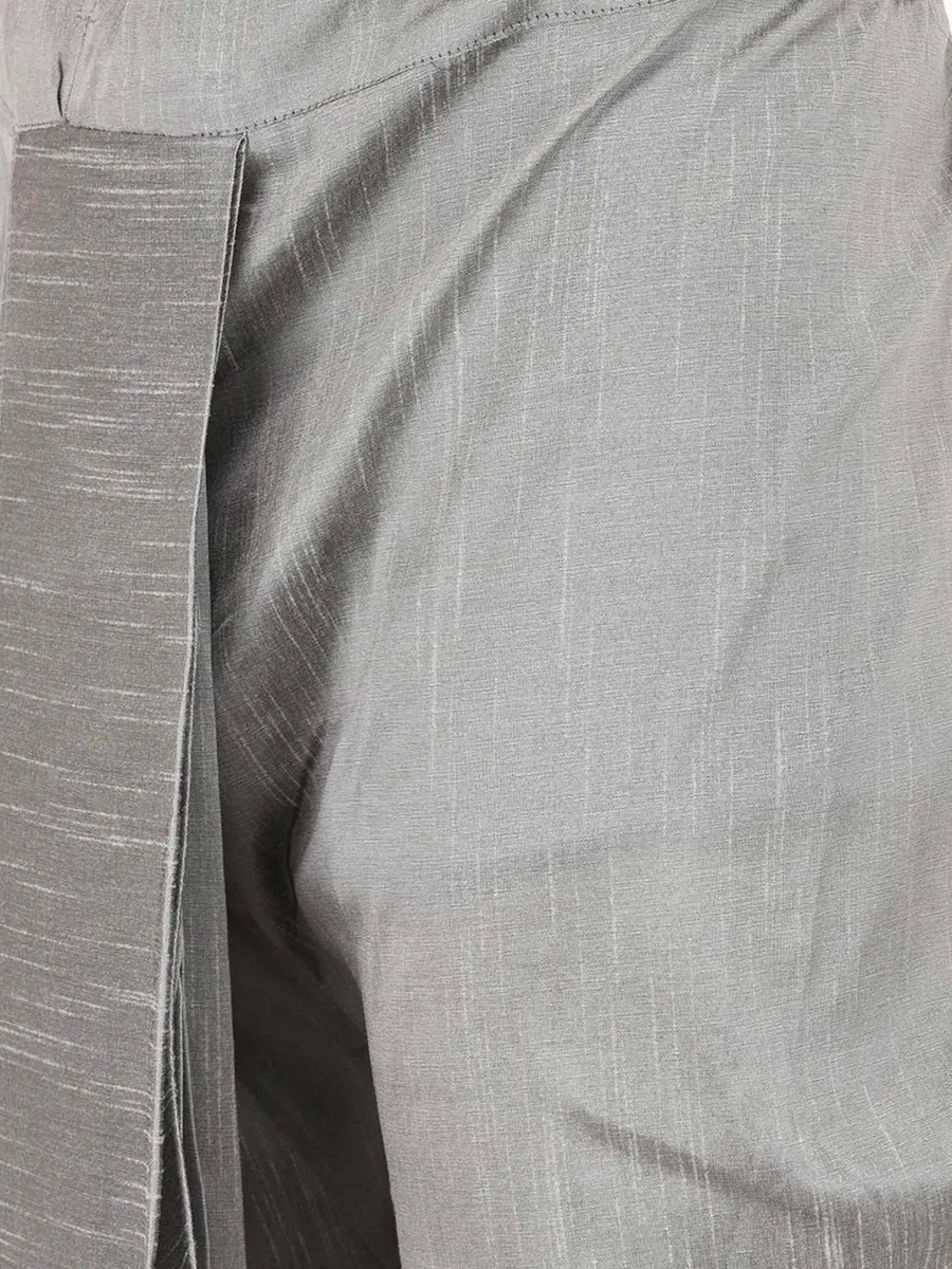 Royal Kurta Men's Silk Blend Dhoti Silver | Traditional Indian Apparel for Men - view 2