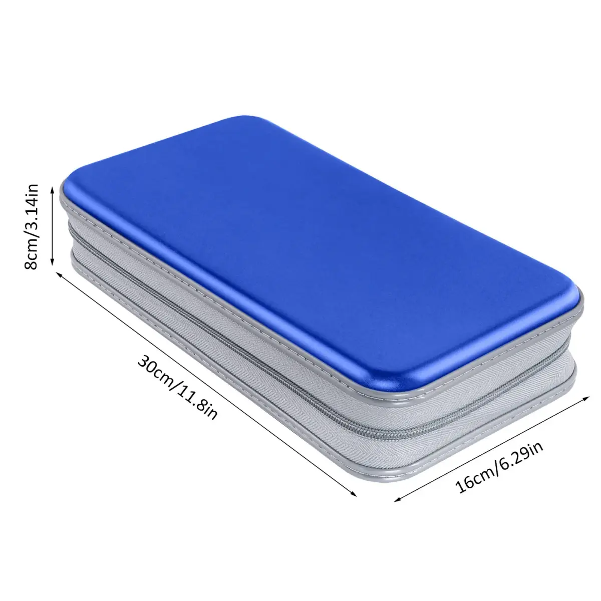 Siveit 80 Capacity CD DVD Case Holder Wallet Blue | Protects Discs from Dust, Scratches, and Damage - view 6