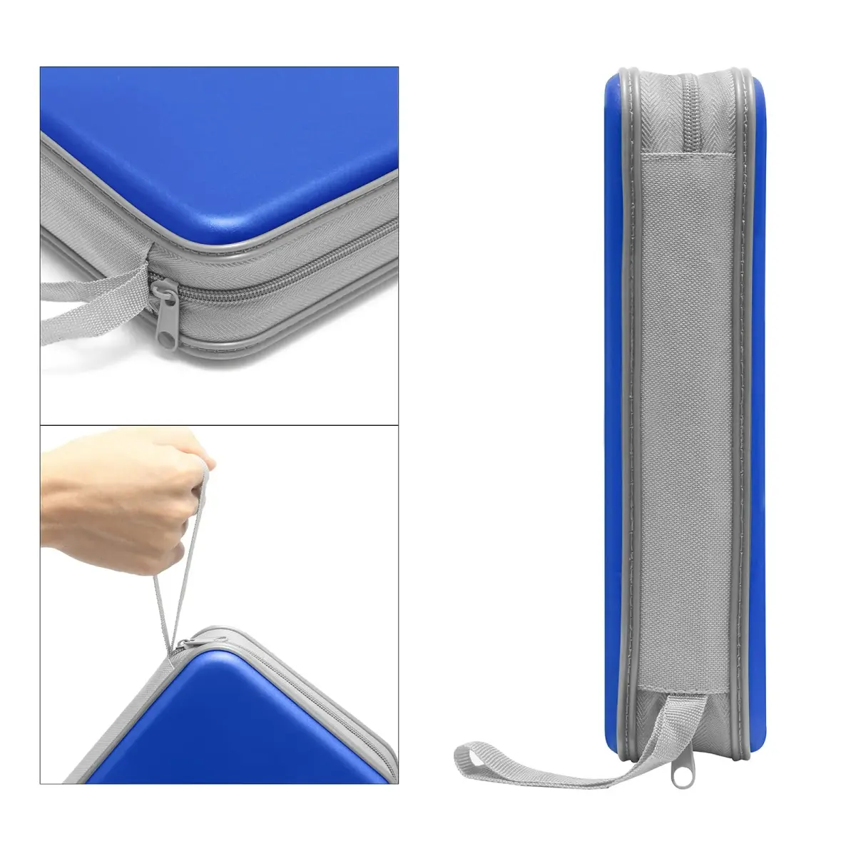 Siveit 80 Capacity CD DVD Case Holder Wallet Blue | Protects Discs from Dust, Scratches, and Damage - view 3