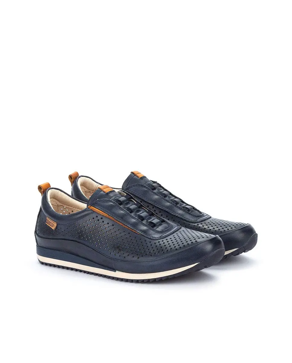 PIKOLINOS Liverpool Men’s Sneakers | Leather | Memory Foam | Blue | Casual Comfort - view 5
