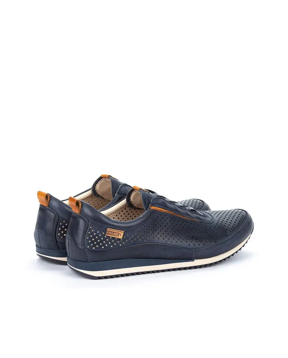 PIKOLINOS Liverpool Men’s Sneakers | Leather | Memory Foam | Blue | Casual Comfort - view 6