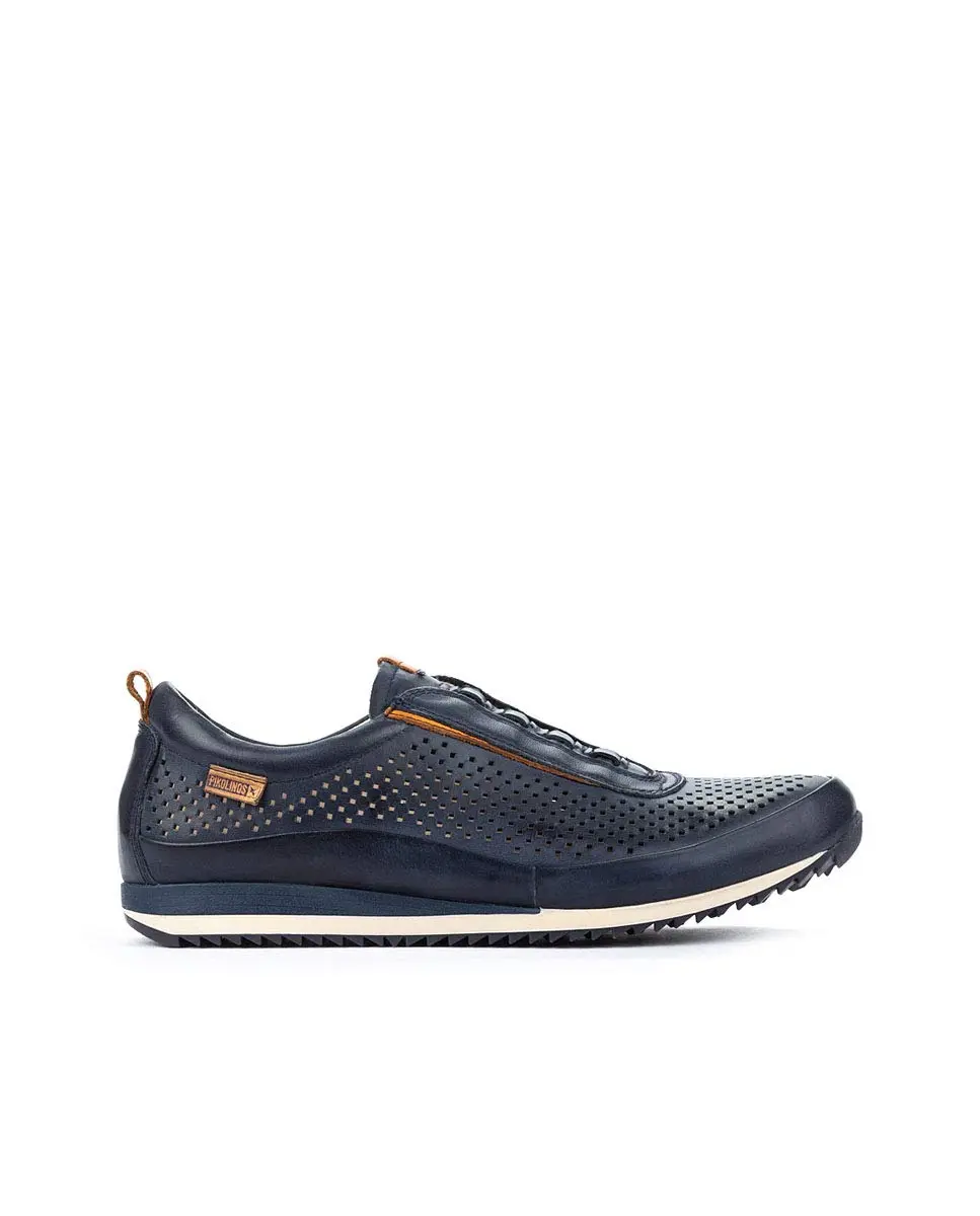 PIKOLINOS Liverpool Men’s Sneakers | Leather | Memory Foam | Blue | Casual Comfort - view 3