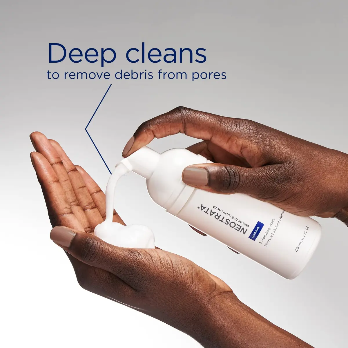 NEOSTRATA Exfoliating Wash Revitalizing Foaming Facial Cleanser 125ml | Fragrance-Free, PHA Exfoliant for All Skin Types - view 3