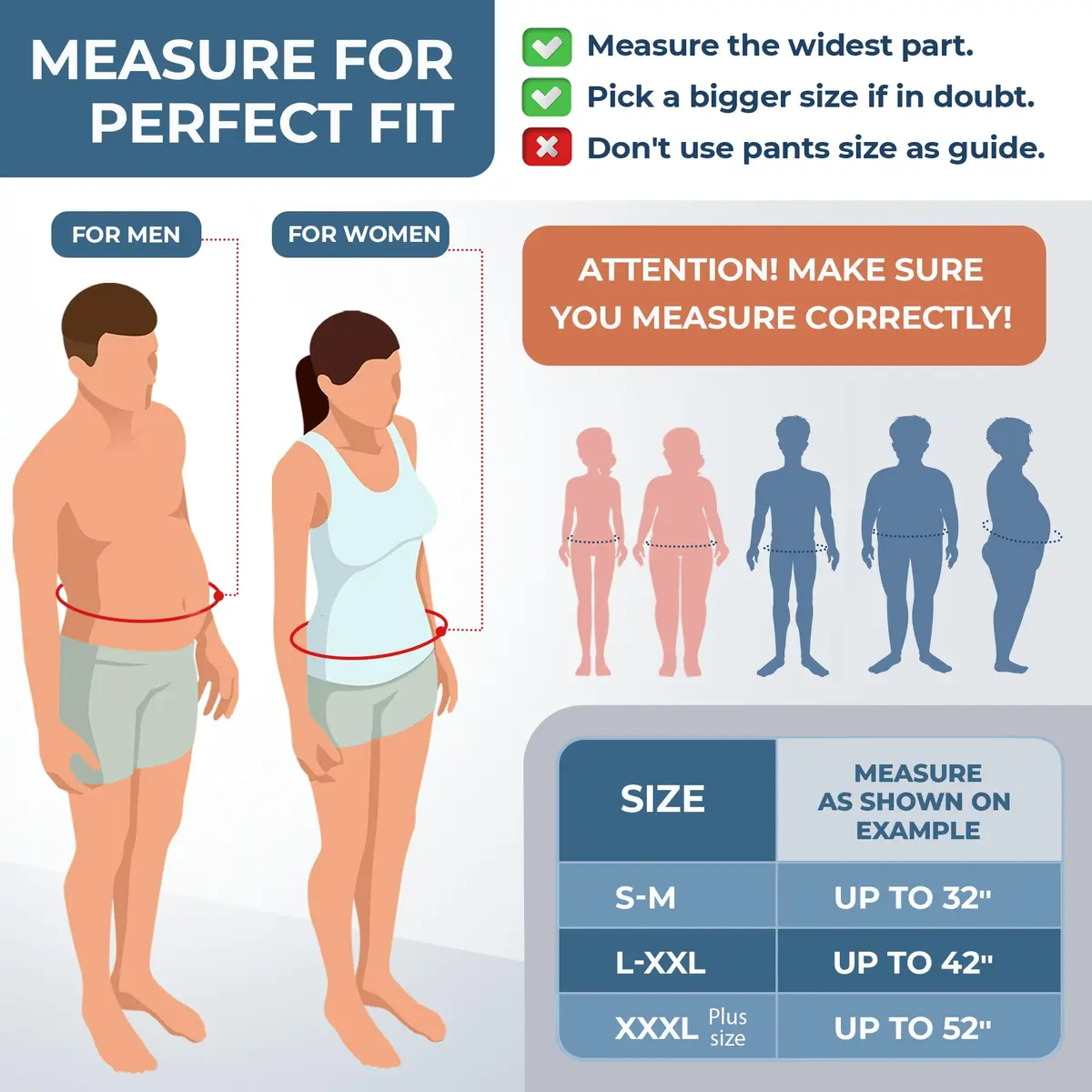 ORTONYX Abdominal Binder for Women & Men 26.7 cm (10.5") | Post-Surgical & Postpartum Support Wrap - view 4