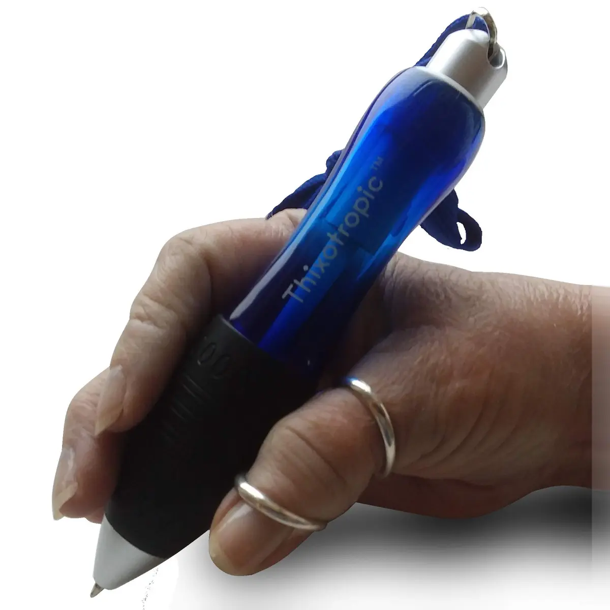 Thixotropic Super Big Fat Pen for Arthritis 5 Pack | Blue Ink, Ergonomic Grip, 0.5mm - main product image