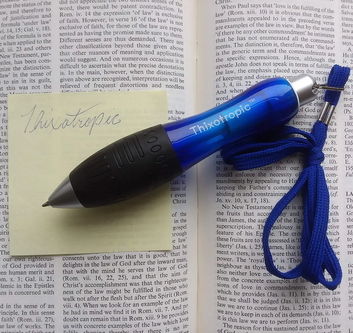 Thixotropic Super Big Fat Pen for Arthritis 5 Pack | Blue Ink, Ergonomic Grip, 0.5mm - view 7