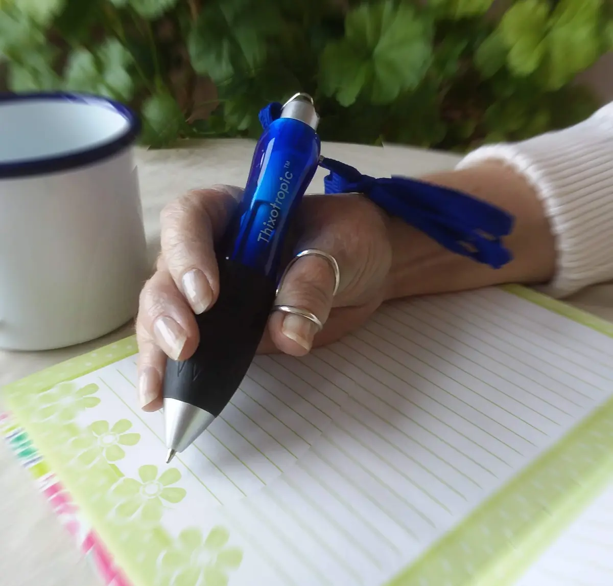 Thixotropic Super Big Fat Pen for Arthritis 5 Pack | Blue Ink, Ergonomic Grip, 0.5mm - view 4