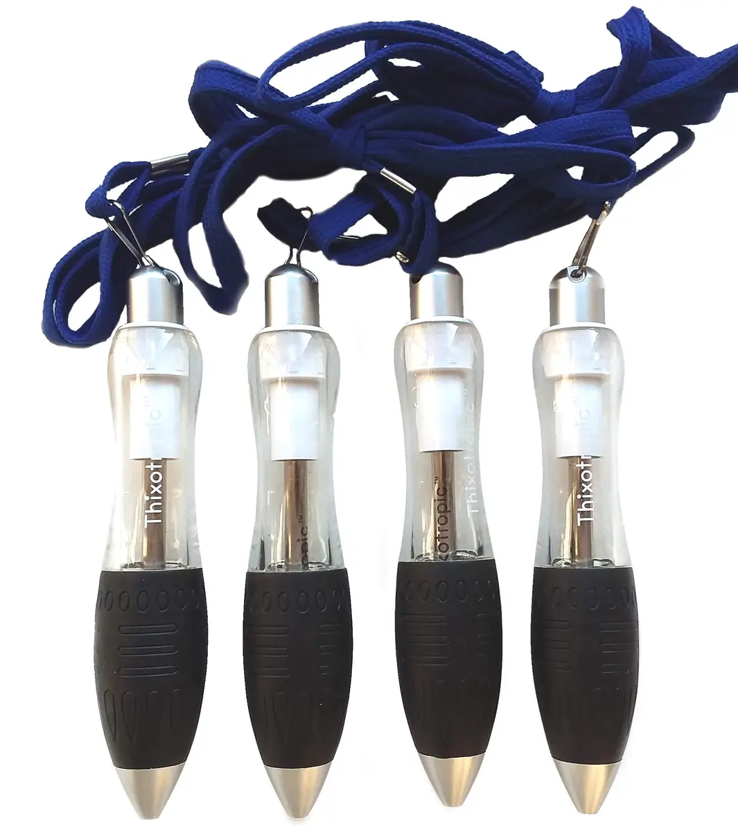 Thixotropic Super Big Fat Pens: Large, Easy to Hold Pens for Arthritis (4 pack), Longer Lasting Black Ink Cartridge - main product image