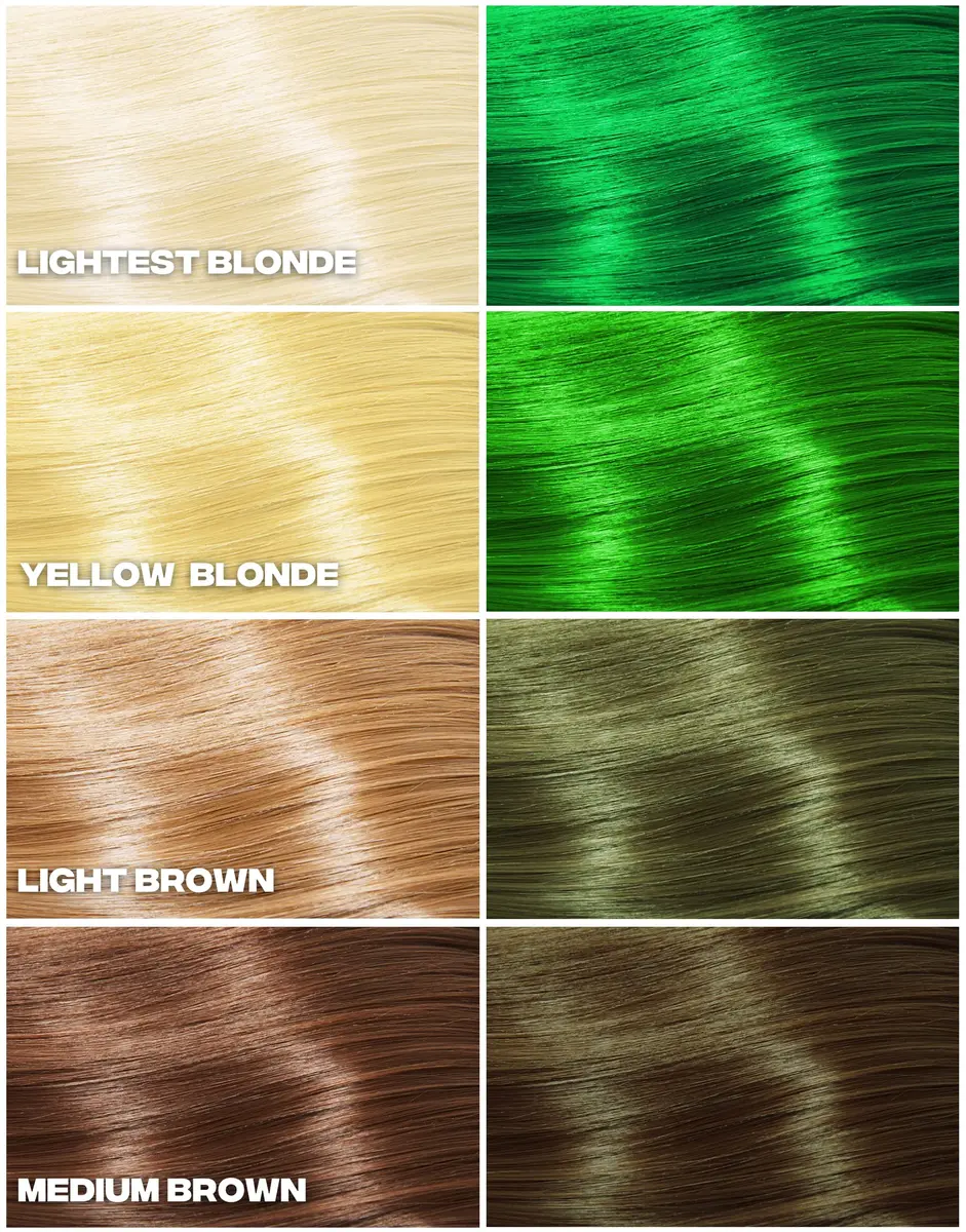 Good Dye Young Semi-Permanent Hair Color, Vegan & Cruelty-Free Green Hair Dye, Lasts 15-24+ Washes (5 fl oz, Kowabunga) | Bold UV Color - view 3