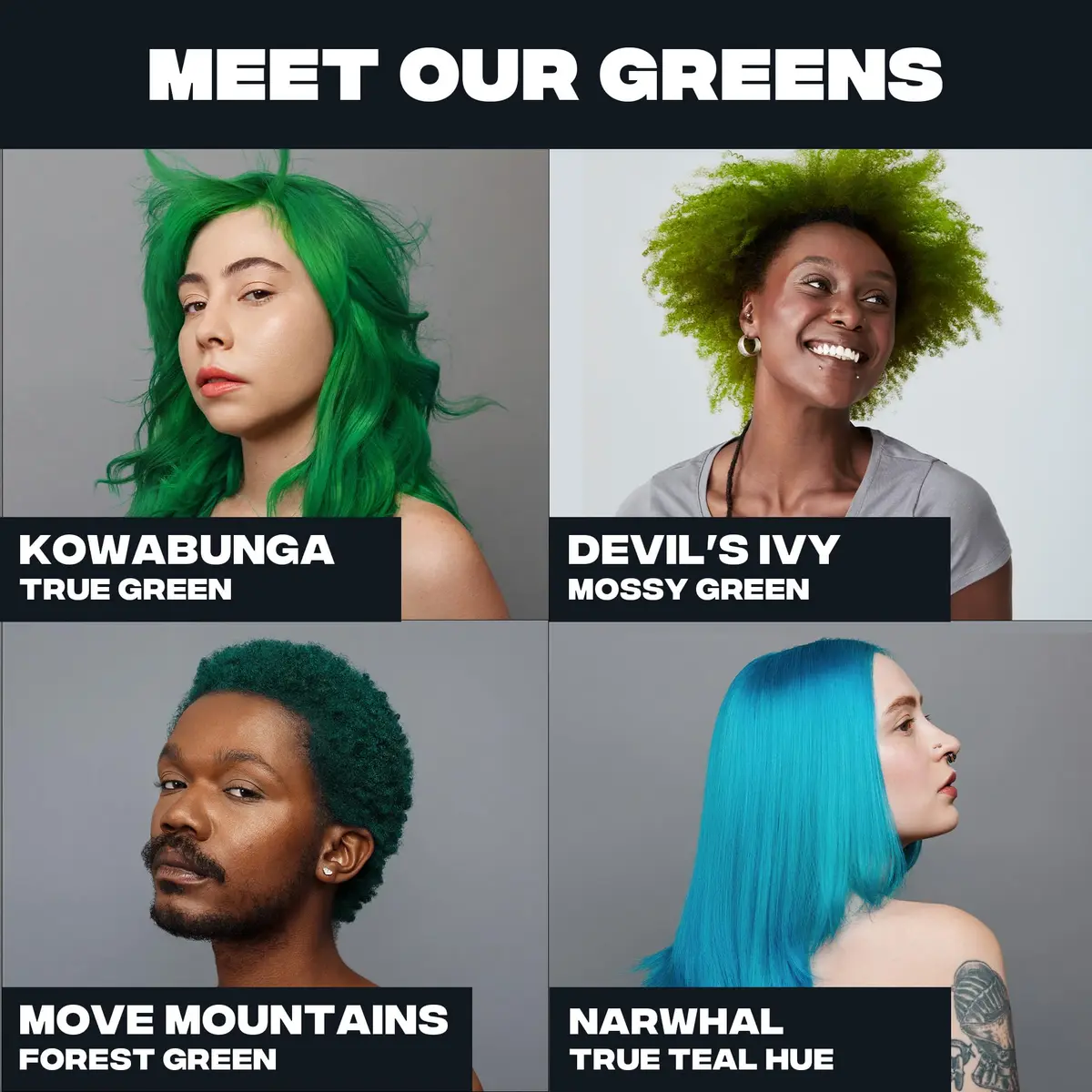 Good Dye Young Semi-Permanent Hair Color, Vegan & Cruelty-Free Green Hair Dye, Lasts 15-24+ Washes (5 fl oz, Kowabunga) | Bold UV Color - view 4