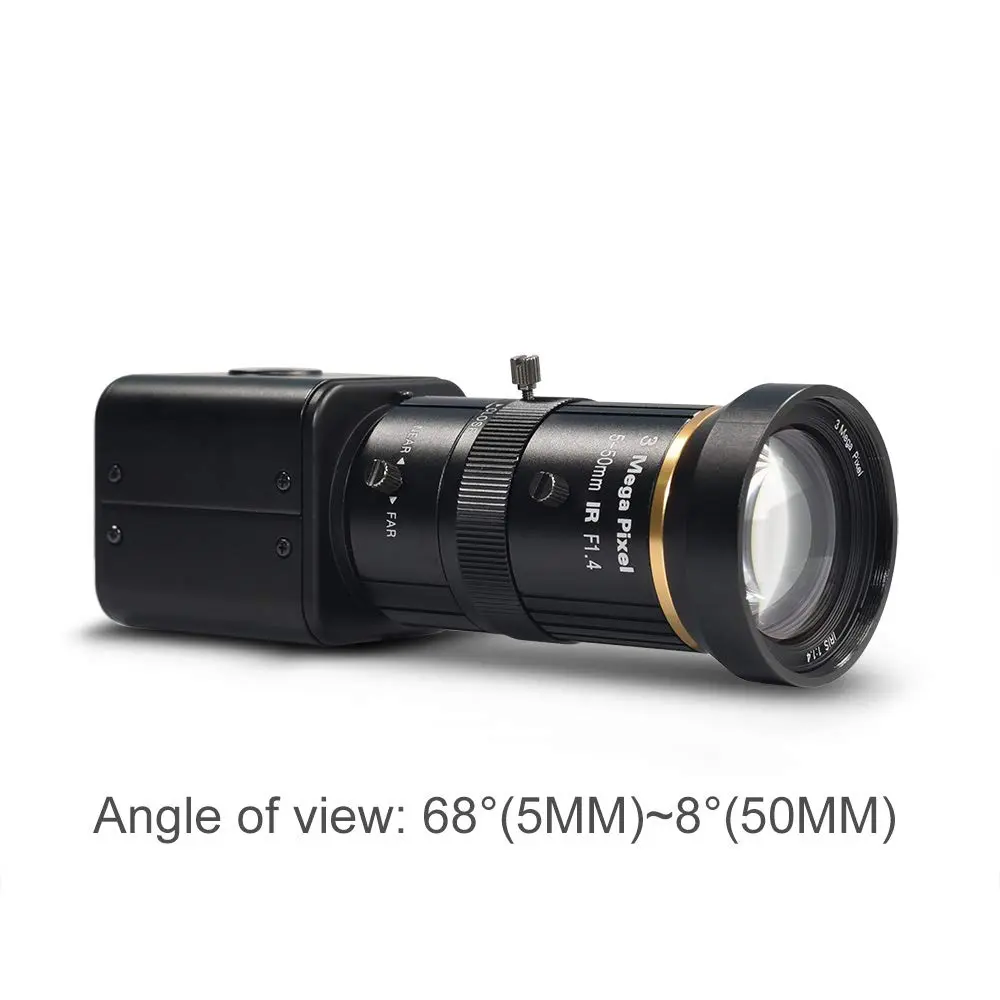 MOKOSE SDI Camera HD-SDI 2MP 1080P CCTV Security Camera with 5-50mm Manual Varifocal Lens | 126x44x44mm Metal Body - view 4