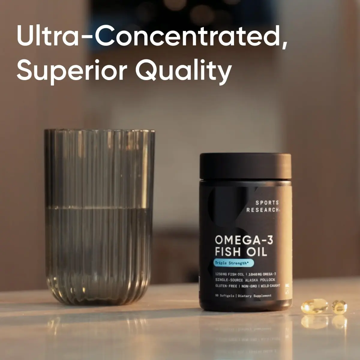 Sports Research Omega-3 Fish Oil 1250mg 30 Count | Triple Strength EPA DHA for Heart Health - view 6