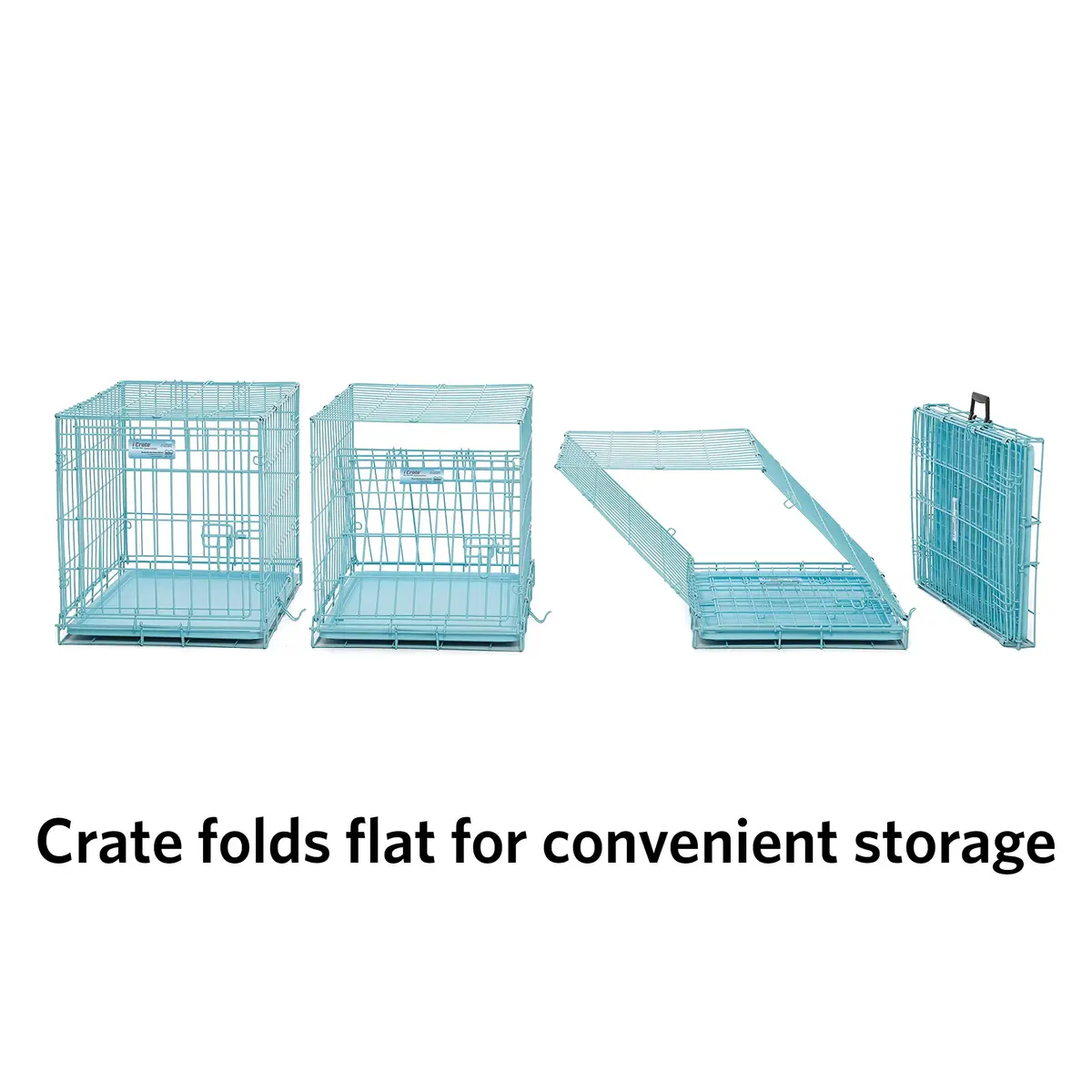 MidWest Homes for Pets Blue Fashion iCrate Starter Kit, 24-inch Dog Crate Bundle for Small Dogs | All-in-One Puppy Care Set - view 6